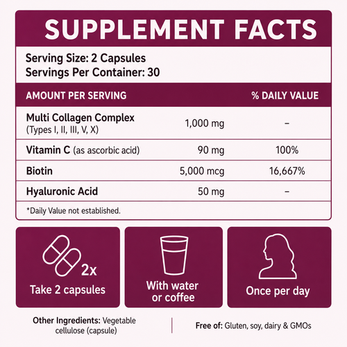 Multi Collagen Complex Peptides for Women